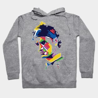 Roger Federer Abstract Colours Hoodie